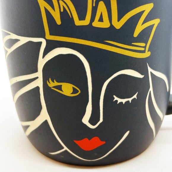 Starbucks Anniversary 2016 Mug with Mermaid wink etched Ceramic Navy blue - Picture 7 of 7